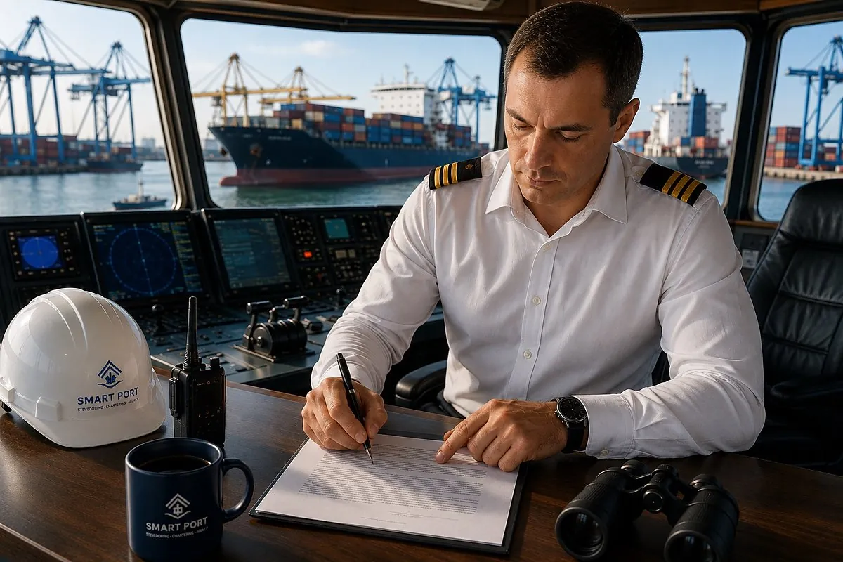 Агентування Smart Port: оформлення суднових документів на містку