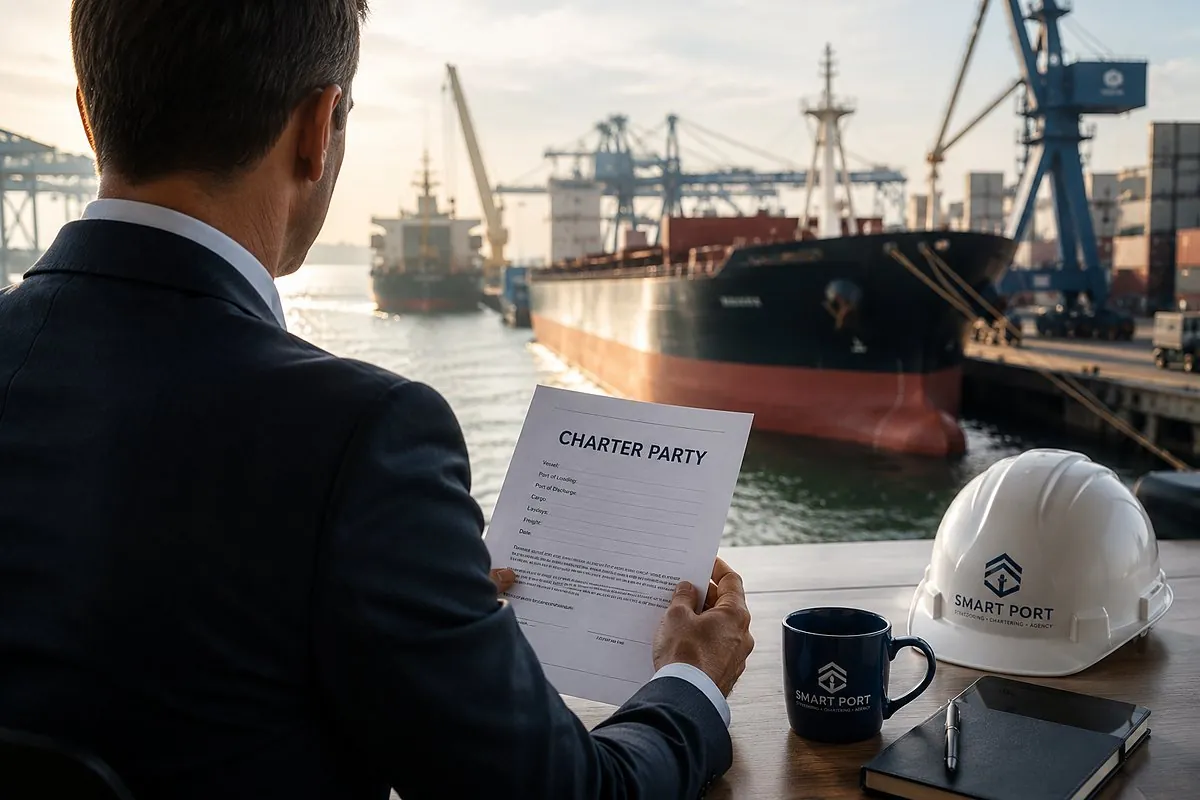 Фрахтування Smart Port: чартер-партія на тлі судна