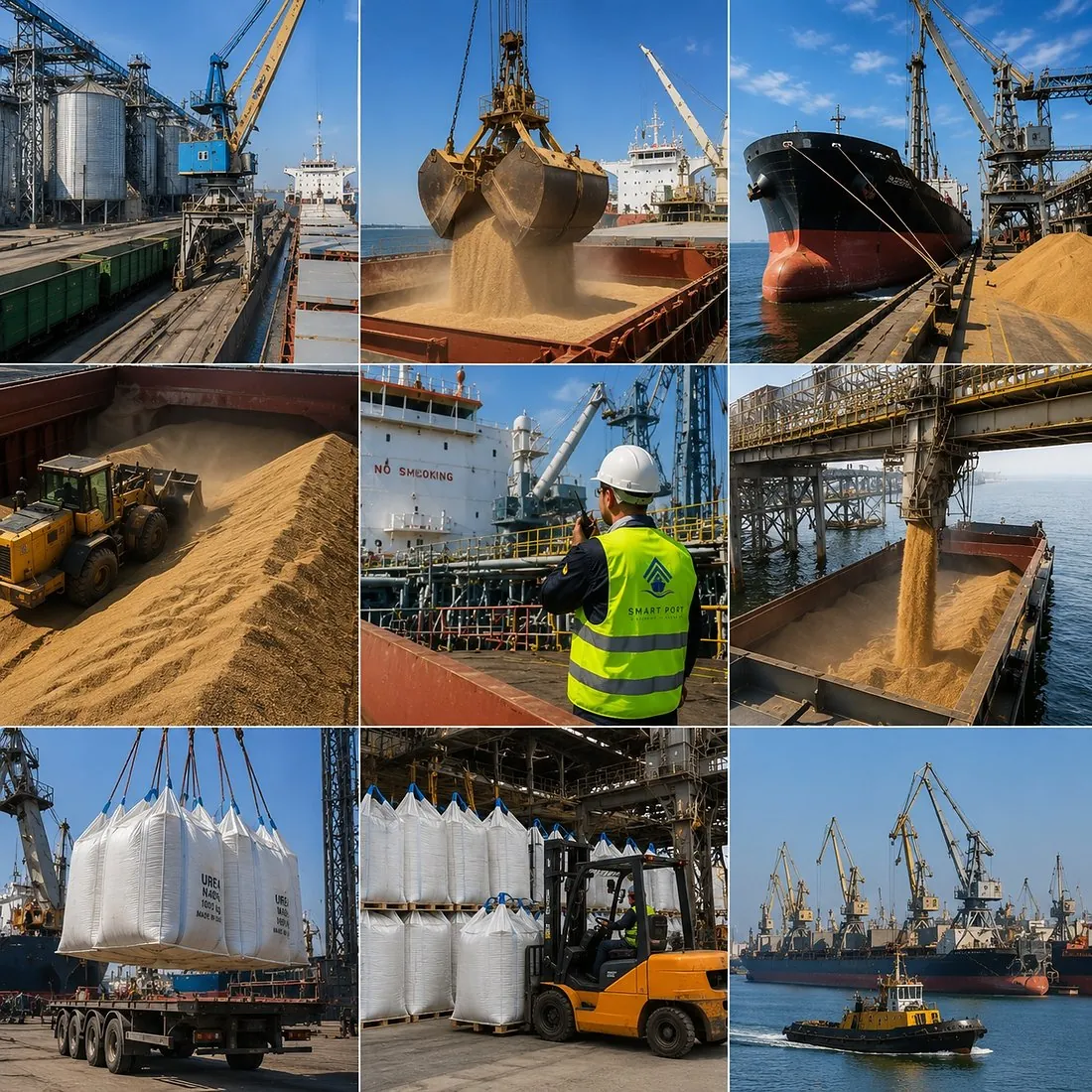 Стивідорні роботи Smart Port: зерно, добрива, біг-беги